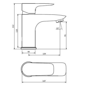Смеситель для раковины Red blu by damixa ORIGIN EVO 2 780210000
